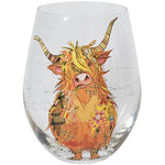 Hamish The Highland Cow Stemless Glass