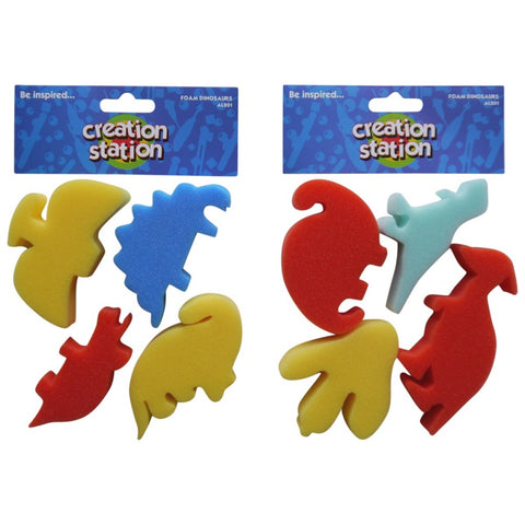 Dinosaur Painting Sponges 4pk