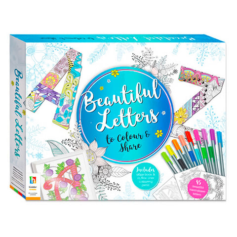 Beautiful Letters Colouring Gift Box Set