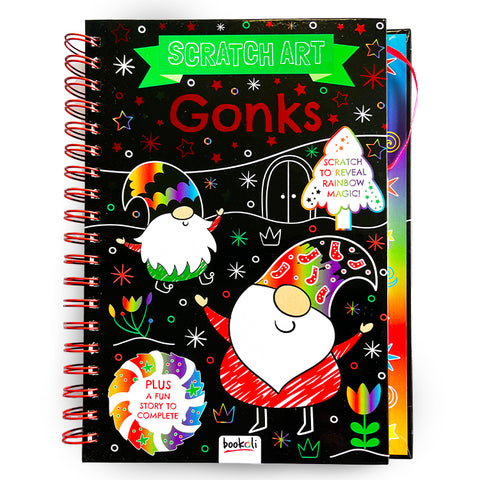 Gonks Christmas Scratch Art Book