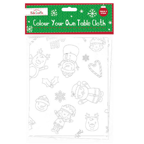Colour Your Own Christmas Table Cloth