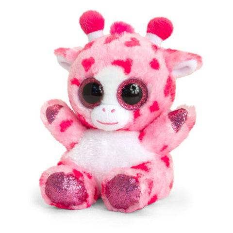 Motsu 15cm Pink Heart Giraffe Soft Toy