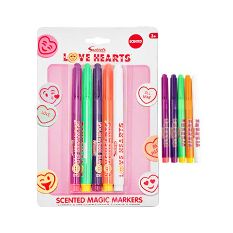 Swizzels Love Hearts 4pk Magic Markers Set