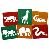 Wild Animal Stencil 6pk