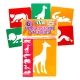 Wild Animal Stencil 6pk