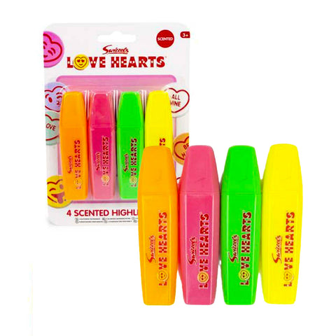 Swizzels Love Hearts Scented Highlighters x 4
