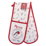 Merry Tweet-mas Xmas Robin Double Oven Glove