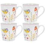 Garden Birds 4pk China Mugs