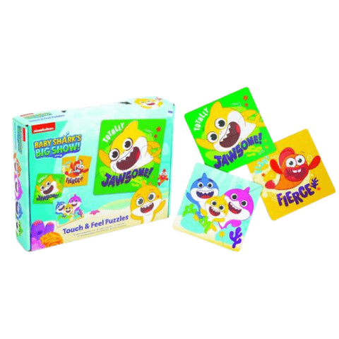 Baby Shark Touch N Feel Puzzles 3 Pack