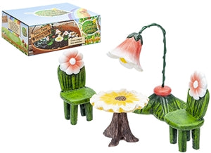 Fairy Garden Daisy Table and Tulip Chairs
