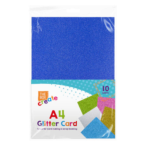 Glitter Card A4 10 Pack