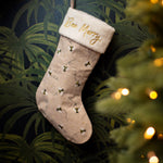 Adult's Design Bee Merry Christmas Stocking