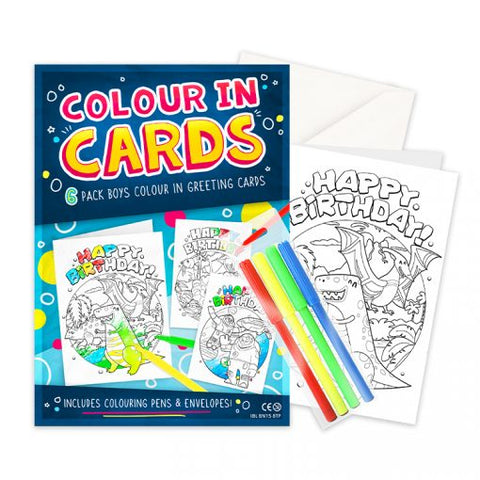 Boys Colour In Cards