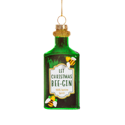Let Christmas Bee Gin Bauble