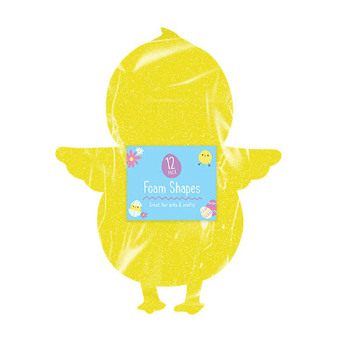Easter Chick Foam Shapes 12 Pack