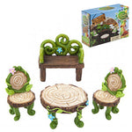 Fairy Garden Woodland 4 Piece Furniture Set