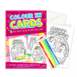 Girls Colour In Cards