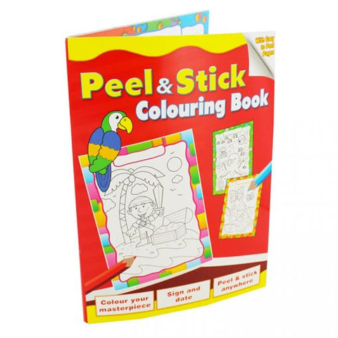 Peel & Stick Colouring Book - Parrot