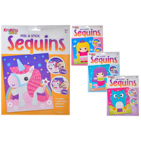 Peel and Stick Sequin Craft Kits
