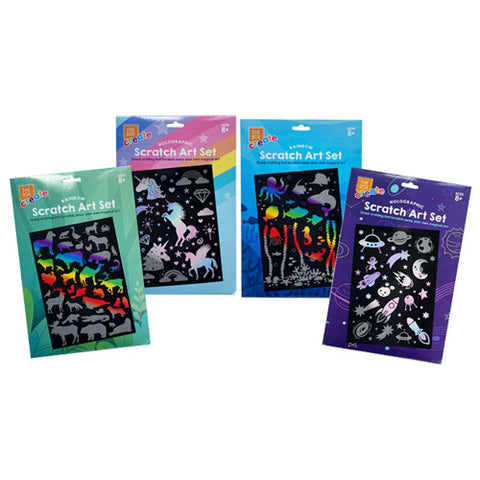 Large Scratch Art Kit