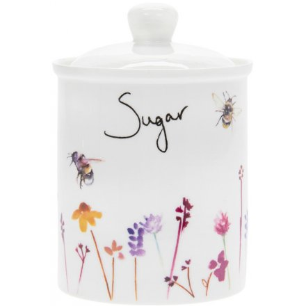Bee Ceramic Sugar Canister