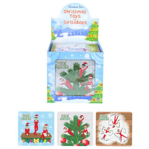 Elfin Around Mini Christmas Jigsaw Puzzles