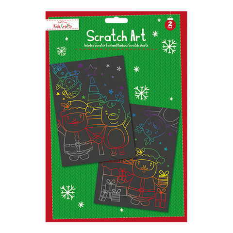 Xmas Rainbow Scratch Art
